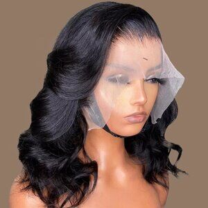 Balisi Trendy Layered Cut Loose Body Wave Lace Front Mid Part 16 inches New